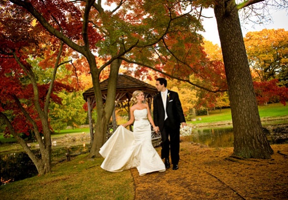 fall gazebo wedding pleasantdale chateau